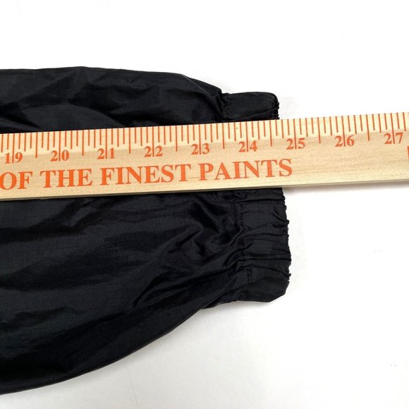 Eddie Bauer EBTEK Ripstop Windbreaker Jacket Mens Size M Black Full Zip Hooded - Picture 13 of 14